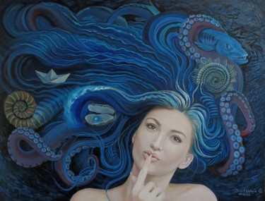 Картина под названием "Трансформация 5" - Svetlana Savitskaya, Подлинное произведение искусства, Масло Установлен на Деревян…