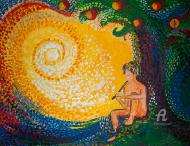 Картина под названием "Lost heaven" - Tatiana Pavlenko, Подлинное произведение искусства, Акрил Установлен на Деревянная рам…