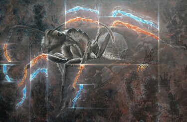 Картина под названием "необратимое" - Евгений Меркулов, Подлинное произведение искусства, Масло