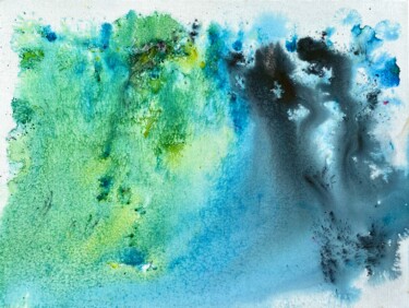 Pintura titulada "La grêle" por Sayaka Asai, Obra de arte original, Pigmentos
