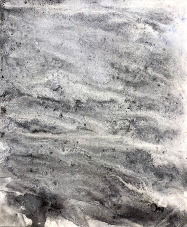 Painting titled "Le givre nuit 2" by Sayaka Asai, Original Artwork, Pigments