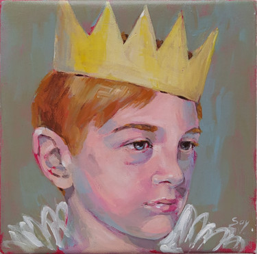 Malerei mit dem Titel "Crown" von Elena Sayapina, Original-Kunstwerk, Acryl