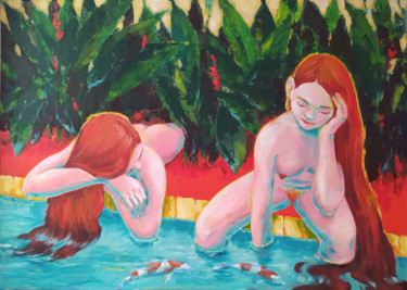 绘画 标题为“Pond” 由Elena Sayapina, 原创艺术品, 丙烯