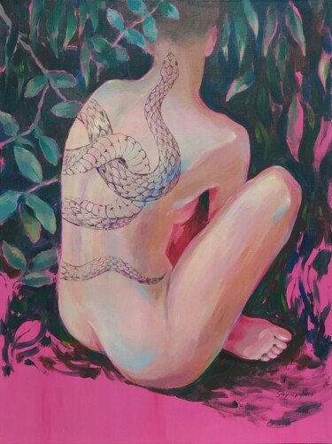 Pintura intitulada "Eva" por Elena Sayapina, Obras de arte originais, Acrílico