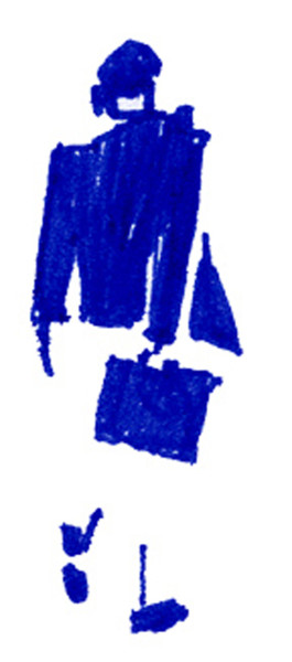 Peinture intitulée "blue-3.jpg" par Saycyl, Œuvre d'art originale