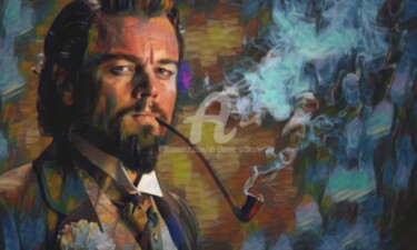 Digital Arts titled "Leonardo DiCaprio p…" by Saeed Bagsair, Original Artwork, Digital Painting