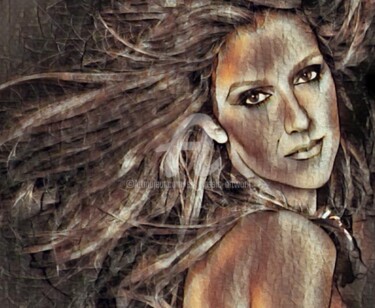 Digitale Kunst mit dem Titel "The Lady beauty Dion" von Saeed Bagsair, Original-Kunstwerk, Digitale Malerei
