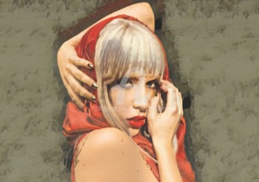 Arts numériques intitulée "Innocent Lady Gaga…" par Saeed Bagsair, Œuvre d'art originale, Peinture numérique