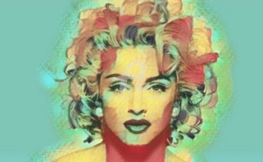 Arte digitale intitolato "Maddona The Beauty…" da Saeed Bagsair, Opera d'arte originale, Pittura digitale