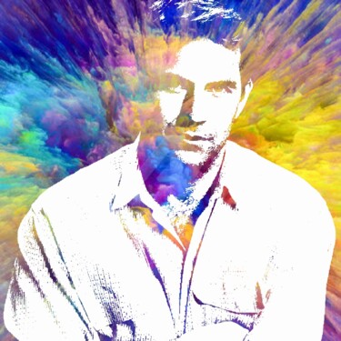 Kevin Costner abstract art Arts numériques intitulée "Kevin Costner abstr…" par Saeed Bagsair, Œuvre d'art originale, Peinture numérique