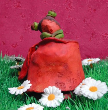 Sculpture intitulée "p'tite pupuce dort…" par Stef B, Œuvre d'art originale