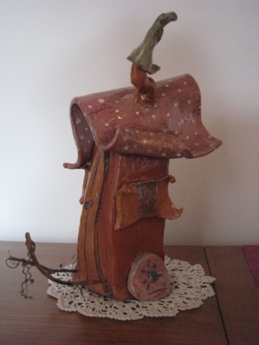 Sculpture intitulée "petit pois" par Stef B, Œuvre d'art originale