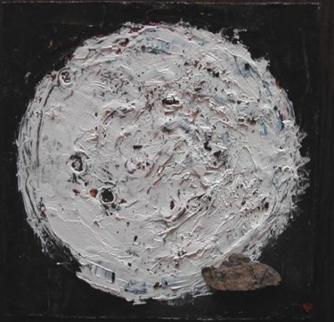 Painting titled "Phase lunaire 4" by Stef B, Original Artwork