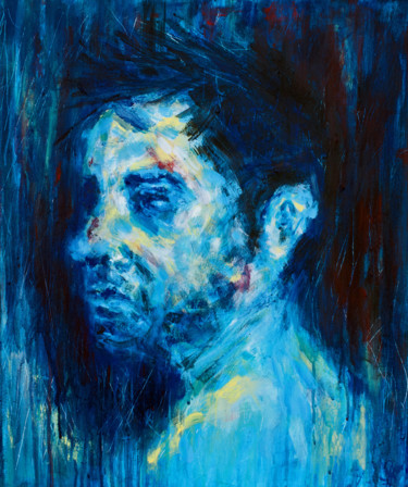 Pintura titulada "Portrait Homme 2019" por Sbboursot, Obra de arte original, Acrílico