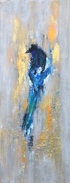 Painting titled "Magpie IV" by Sbboursot, Original Artwork, Acrylic