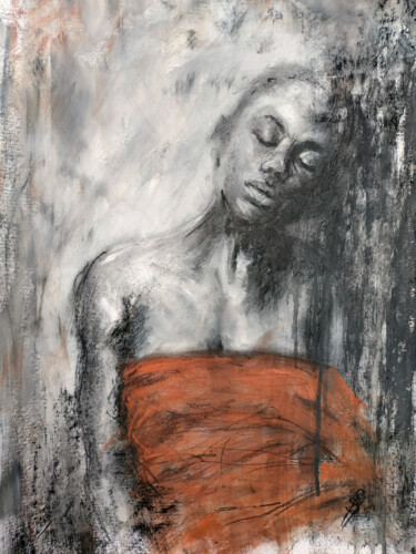 Рисунок под названием "To Dream" - Sbboursot, Подлинное произведение искусства, Древесный уголь