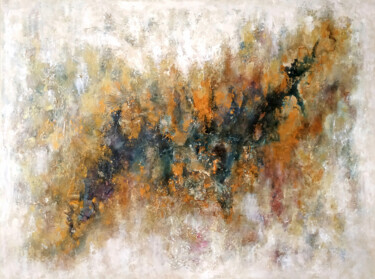 Картина под названием "It's Geological" - Sbboursot, Подлинное произведение искусства, Акрил Установлен на Деревянная рама д…