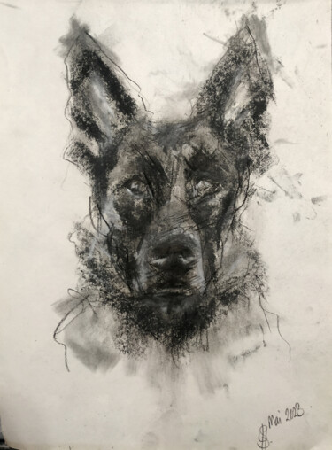 Drawing titled "Treat" by Sbboursot, Original Artwork, Charcoal