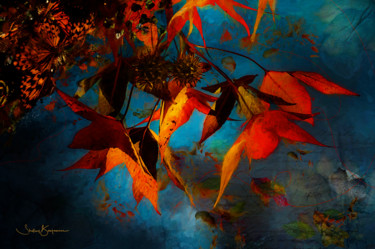 Digital Arts titled "Autumn Dance" by Shelley Benjamin, Original Artwork, Digital Painting