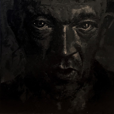 Pintura titulada "black-art/ Cassel" por Sylvain Berthaume "Bth", Obra de arte original, Acrílico