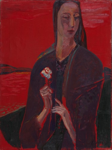 Картина под названием "Элегия" - Olga Matveeva, Подлинное произведение искусства, Масло