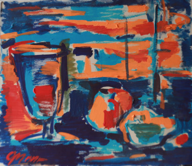 Картина под названием "Закат" - Olga Matveeva, Подлинное произведение искусства, Масло