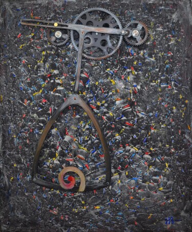 Painting titled "Balance ton verre" by Muzemu, Original Artwork, Acrylic