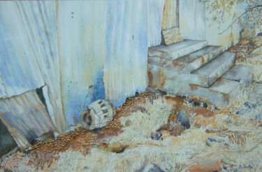Pittura intitolato "Where Rabbits Dwell…" da Scally Art, Opera d'arte originale, Acquarello