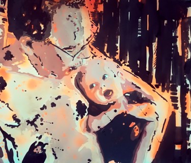 Pittura intitolato "Best (grand)dad!" da Scar T., Opera d'arte originale, Acrilico