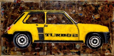 Painting titled "Renault 5 Turbo" by Schascia, Original Artwork, Acrylic