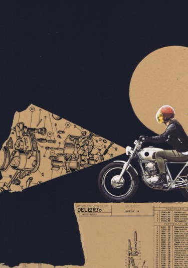 Collages titled "Mechanica memoria" by Schascia, Original Artwork, Collages