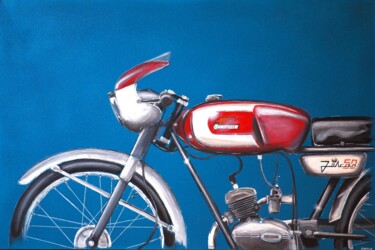 Painting titled "Ducati Falcon 50" by Schascia, Original Artwork, Acrylic