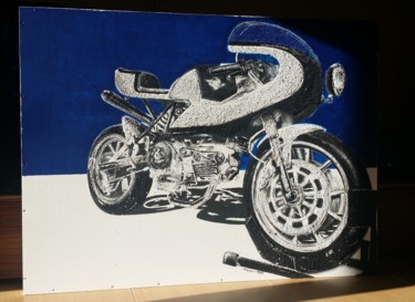 Pittura intitolato "Ducati Pantah Offic…" da Schascia, Opera d'arte originale, Acrilico