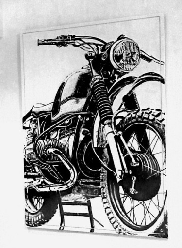 Painting titled "BMW R75 CRD" by Schascia, Original Artwork, Acrylic