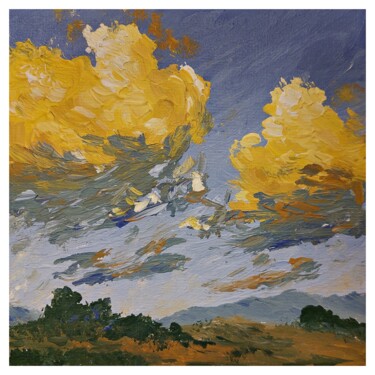 Malerei mit dem Titel "schwere Sommerwolke…" von Igor Schick, Original-Kunstwerk, Acryl