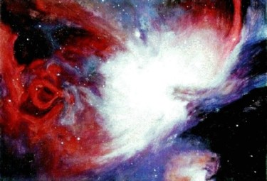 Peinture intitulée "Galaxie d'Orion" par Francis Privet, Œuvre d'art originale