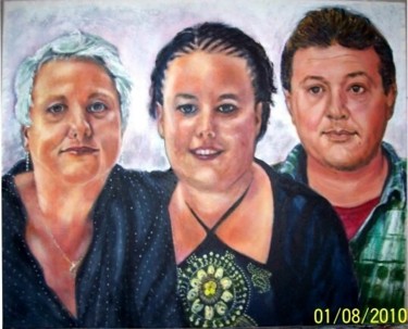 Painting titled "Famille Schmitt - p…" by Francis Privet, Original Artwork