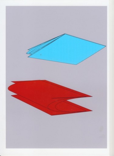 Digitale Kunst mit dem Titel "Flying Papers" von Masch, Original-Kunstwerk