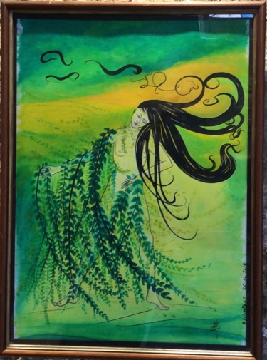 Peinture intitulée "Vegetalia.jpg" par Patricia Schmitzer, Œuvre d'art originale, Encre