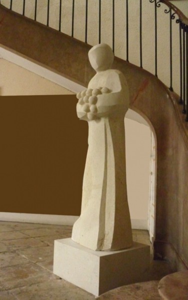 雕塑 标题为“St Vincent de Nuits…” 由Domitille Et David Schneider, 原创艺术品, 石