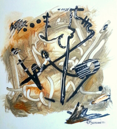 Картина под названием "ABSTRACT ON DO MENOR" - Schoelmann, Подлинное произведение искусства, Акрил