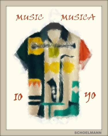 Drawing titled "MUSICA MODAL" by Schoelmann, Original Artwork, Digital Painting