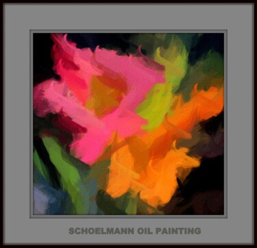 Pintura intitulada "SMELLING THE COLORS" por Schoelmann, Obras de arte originais, Fotografia digital Montado em Cartão