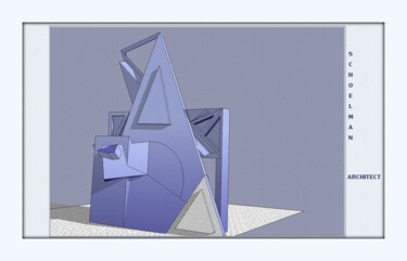 Dibujo titulada "AXIAL IMAGE" por Schoelmann, Obra de arte original, Trabajo Digital 2D