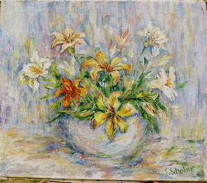 Painting titled "Lily" by Scholar, Original Artwork