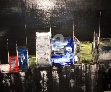 Pintura titulada "abstraction" por Patrice Schreiber, Obra de arte original, Acrílico