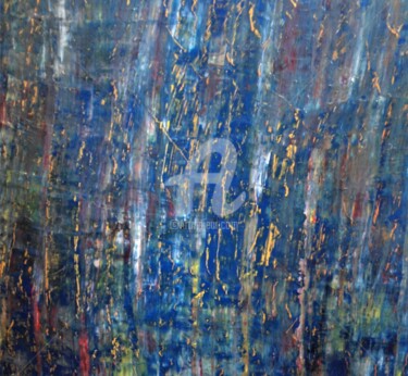 Pintura titulada "le bleue  du support" por Patrice Schreiber, Obra de arte original, Acrílico