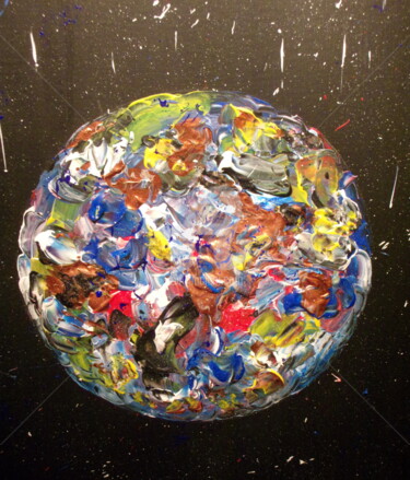 Schilderij getiteld "le nouveau  monde" door Patrice Schreiber, Origineel Kunstwerk, Acryl