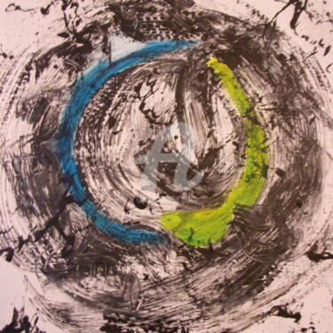 Peinture intitulée "le circulaire" par Patrice Schreiber, Œuvre d'art originale, Acrylique