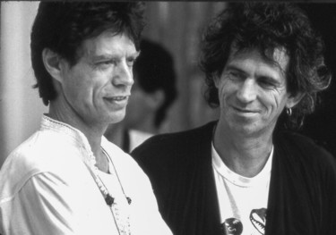 Photographie intitulée "Keith et Mick" par Pierre Schwartz, Œuvre d'art originale, Photographie argentique